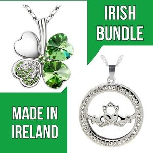 Four Leaf Clover and Claddagh the crown bundle
